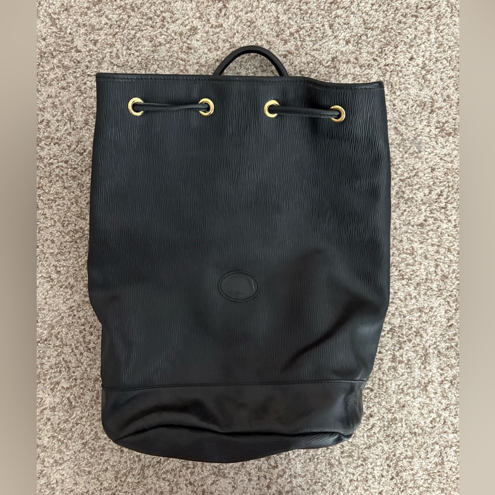 Longchamp vitnage Black Drawstring Bag found in France